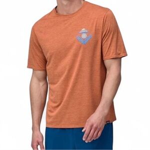 Patagonia Men's Orange Short Sleeve Tee